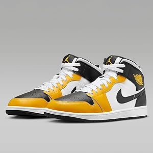 Air Jordan 1 イエロー/ホワイト/ブラック　イエローオークル Amazon | Nike メンズ Air Jordan 1 レトロ ハイOg